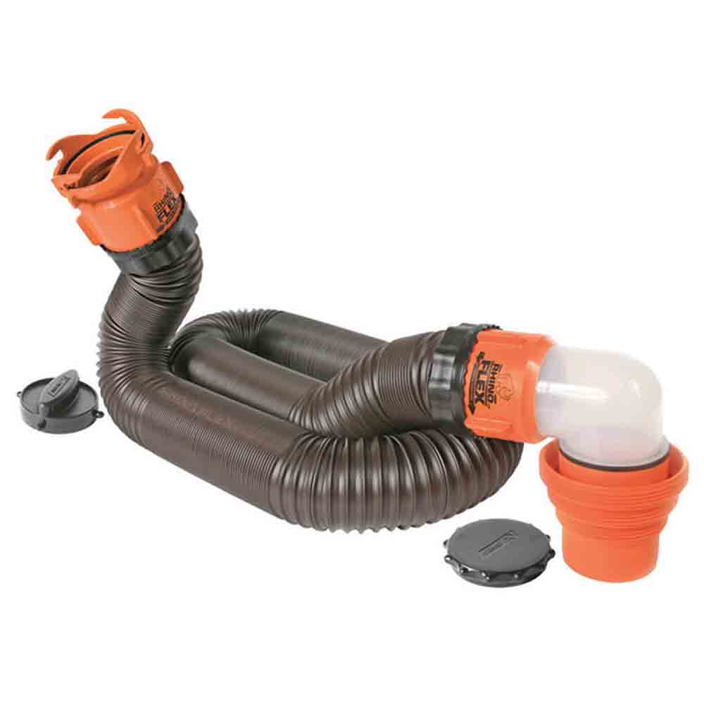 RhinoFLEX 15 Foot Camper/RV Sewer Hose Kit
