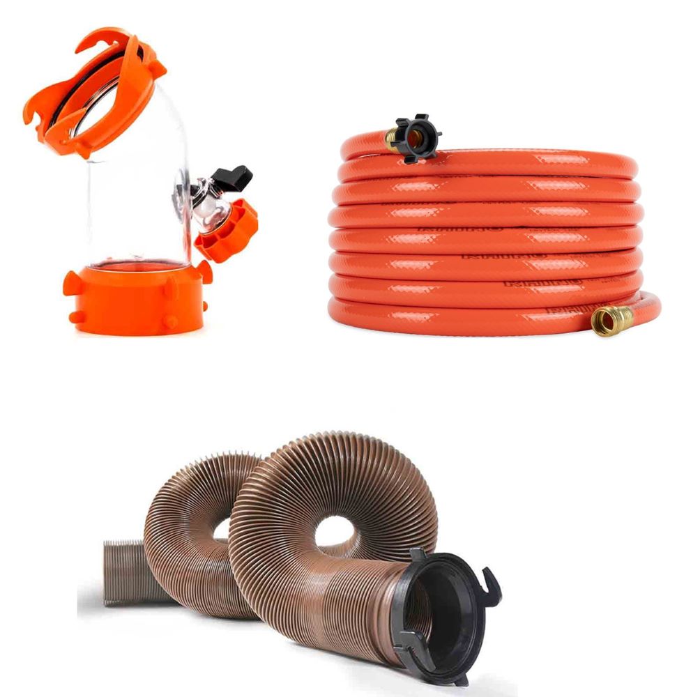25-Foot RV Sewer Hose Cleanout Kit- Including Waste Hose