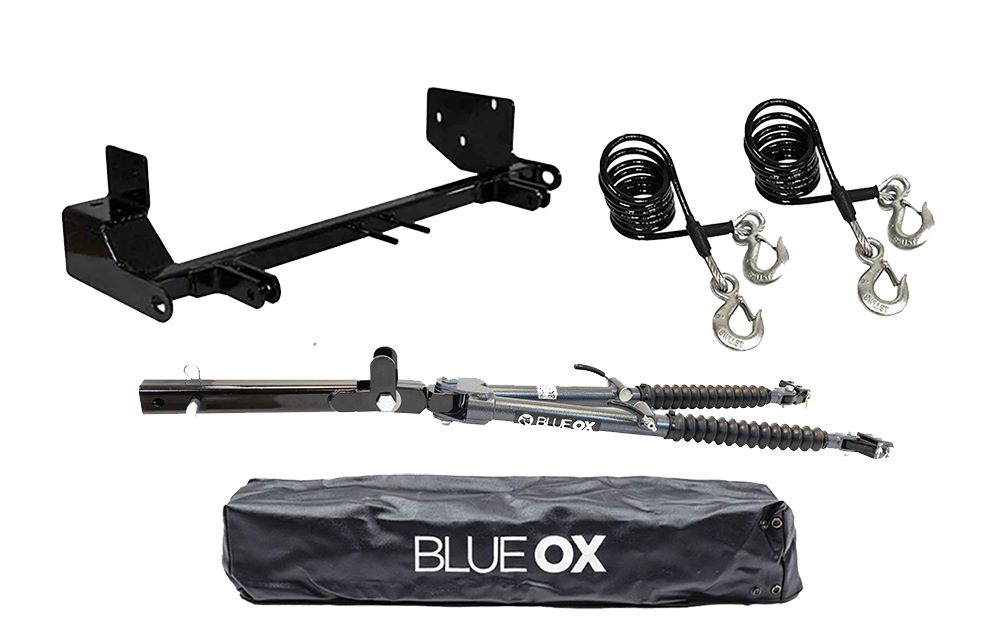 Blue Ox Alpha (8,500 lb) Tow Bar & Baseplate Combo fits 1998-2006 Jeep Wrangler (Also fits models that have a "Rugged Ridge Double Tube Bumper", bumper not included)