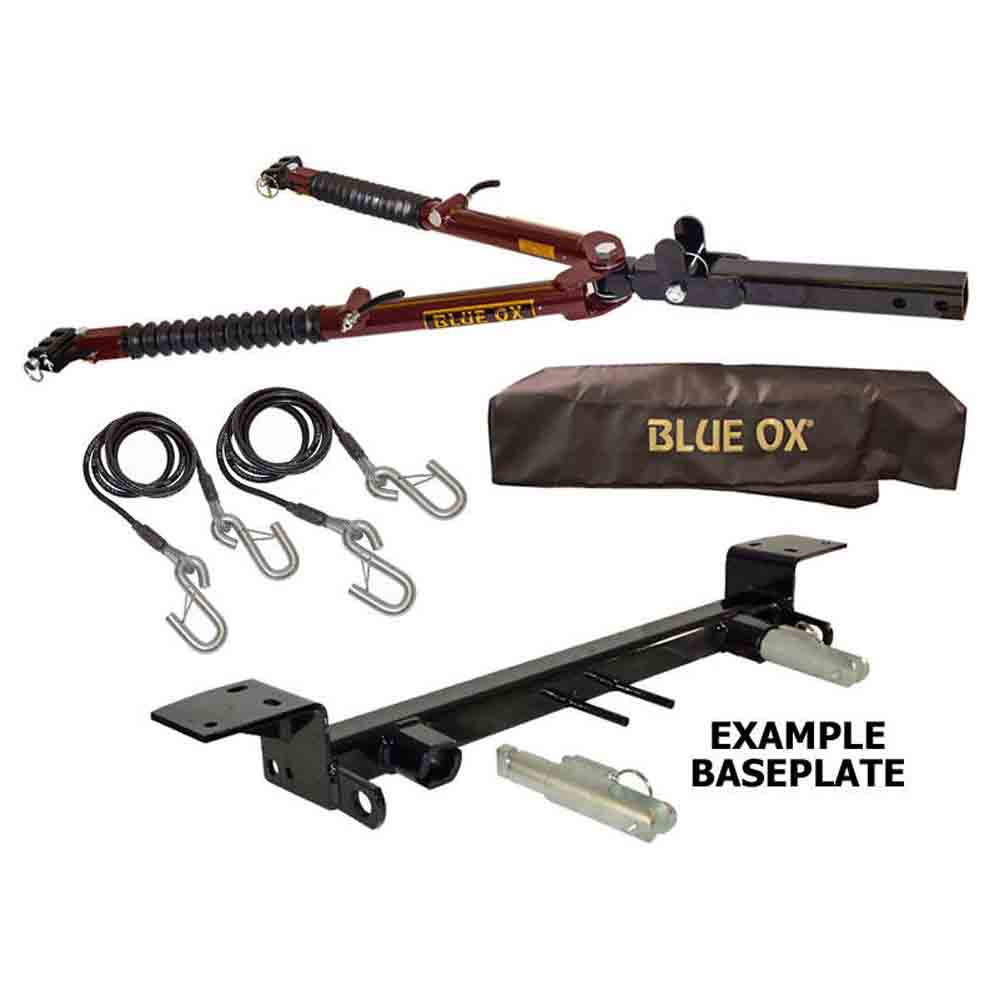 Blue Ox Ascent Tow Bar (7,500 lbs. tow cap.) & Baseplate Combo fits Select Jeep  Wrangler JK Models (see compatibility chart)