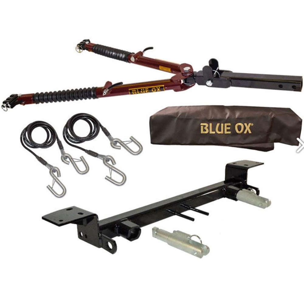Blue Ox Ascent Tow Bar (7,500 lbs. tow cap.) & Baseplate Combo fits Select  Jeep Cherokee Steel Bumper w/Tow Hooks (Includes ACC & Technology Pkg.)  (2-Speed Transfer Case)