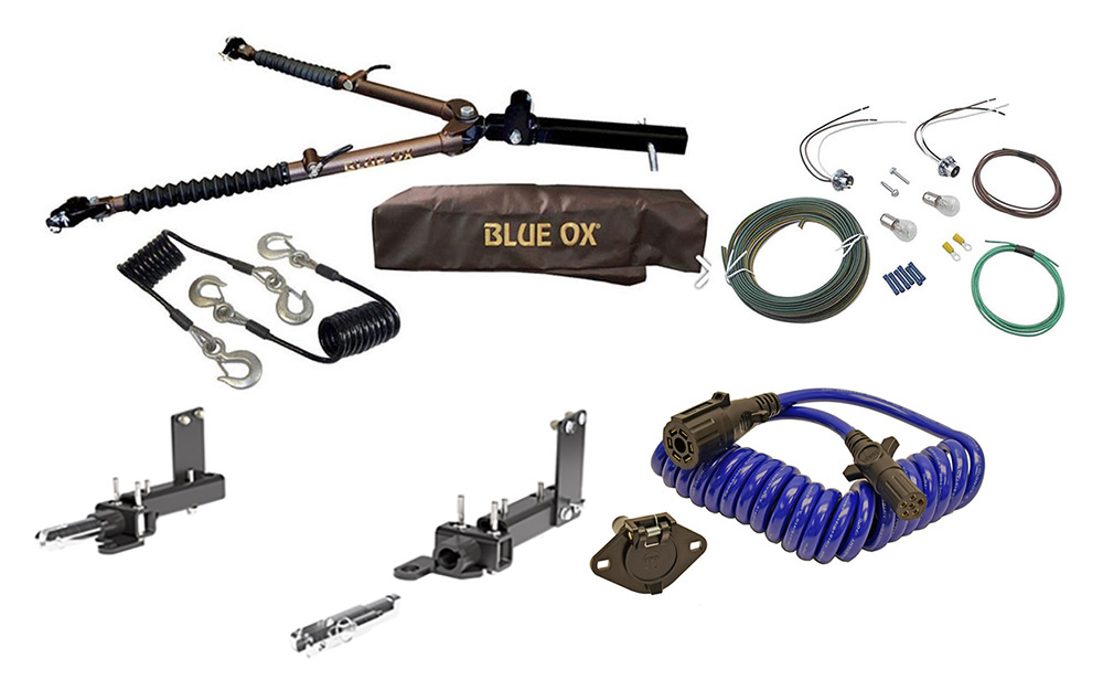 Blue Ox Avail Tow Bar (10,000 lbs. capacity) & Baseplate Combo and Towed Vehicle Wiring Kit, fits Select Jeep Grand Cherokee WK, Grand Cherokee and Dodge Durango (See "Fits Vehicles" Listing)