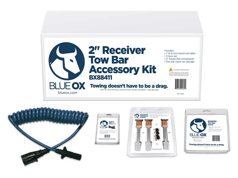 Blue Ox, 2 Inch Receiver, Tow Bar Accessory Kit