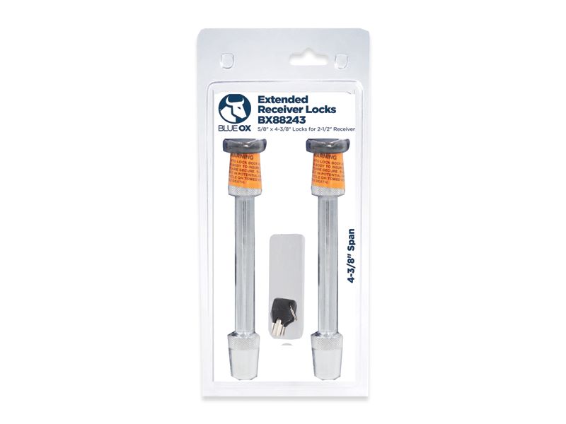 Blue Ox BX88423 Receiver Lock Kit, (2) 5/8 x 4-3/8, 20K