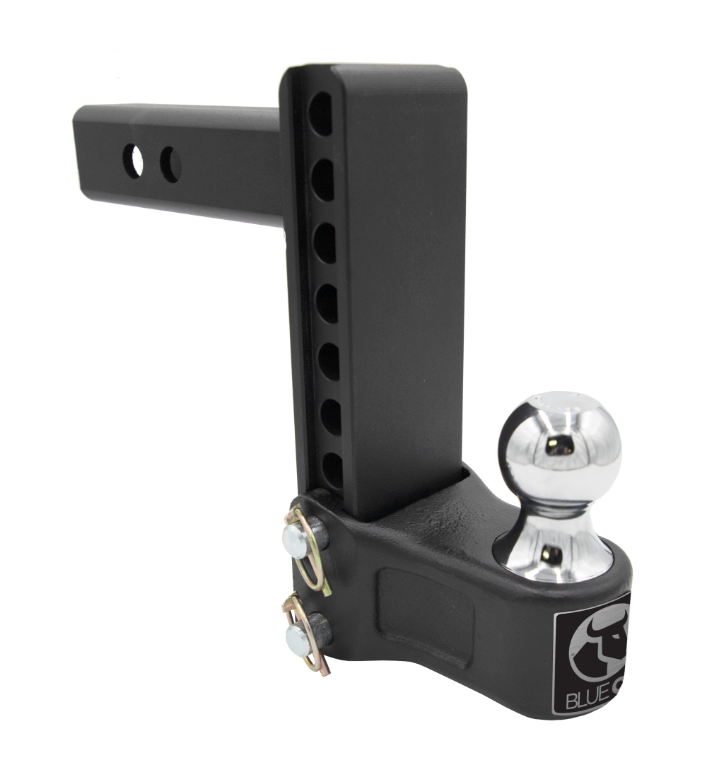 Blue Ox Adjustable Ball Mount fits 2 1/2 Inch Receiver Hitch, 7 Inch Drop/Rise, 12,000 lb Capacity