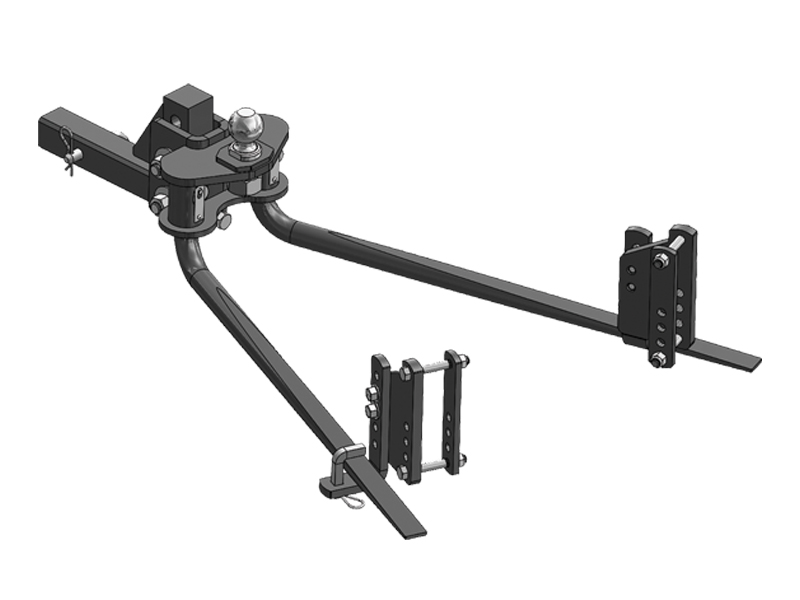 Blue Ox BXW0875 2-Point Weight Distributing Hitch, 7 Hole Shank 800 lbs. Tongue Weight