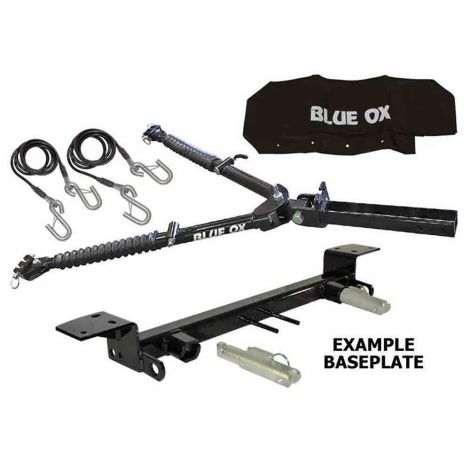 Blue Ox Alpha 2 Tow Bar (6,500 lbs. cap.) & Baseplate Combo fits Select Jeep  Wrangler JK Models (see compatibility chart)