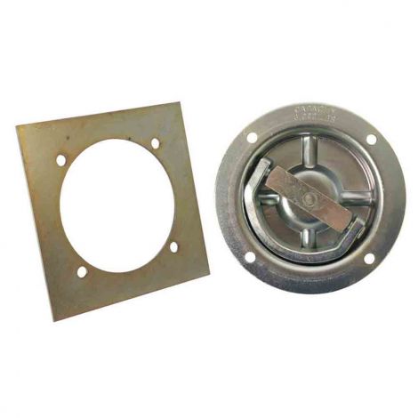 Recessed d ring discount with backing plate