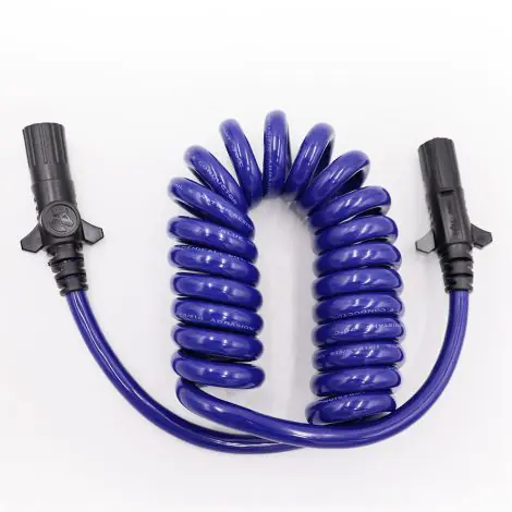 Blue Ox BX8862 6-Round to 6-Round Electrical Coiled Cable
