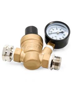 Adjustable RV/Marine Brass Water Pressure Regulator