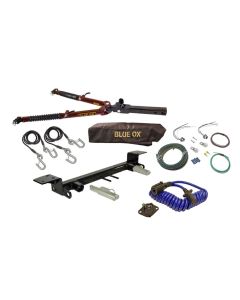 Blue Ox Ascent (7,500 lb) Tow Bar & Baseplate Combo fits 2007-2018 Jeep Wrangler/Wrangler Unlimited (JK) (All Models w/ Standard Bumper) (No JL) Includes Towed Vehicle Light Wiring Kit