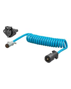 8' Dinghy Towing Adapter & Socket (7-Way RV Blade to 6-Way Round Vehicle)