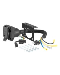 Dual-Output Electrical Adapter (Adds 7-Way RV Blade to 4-Way Flat)