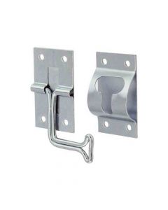 90 Degree Wire Door Holder with 2 Inch Arm - Stainless Steel