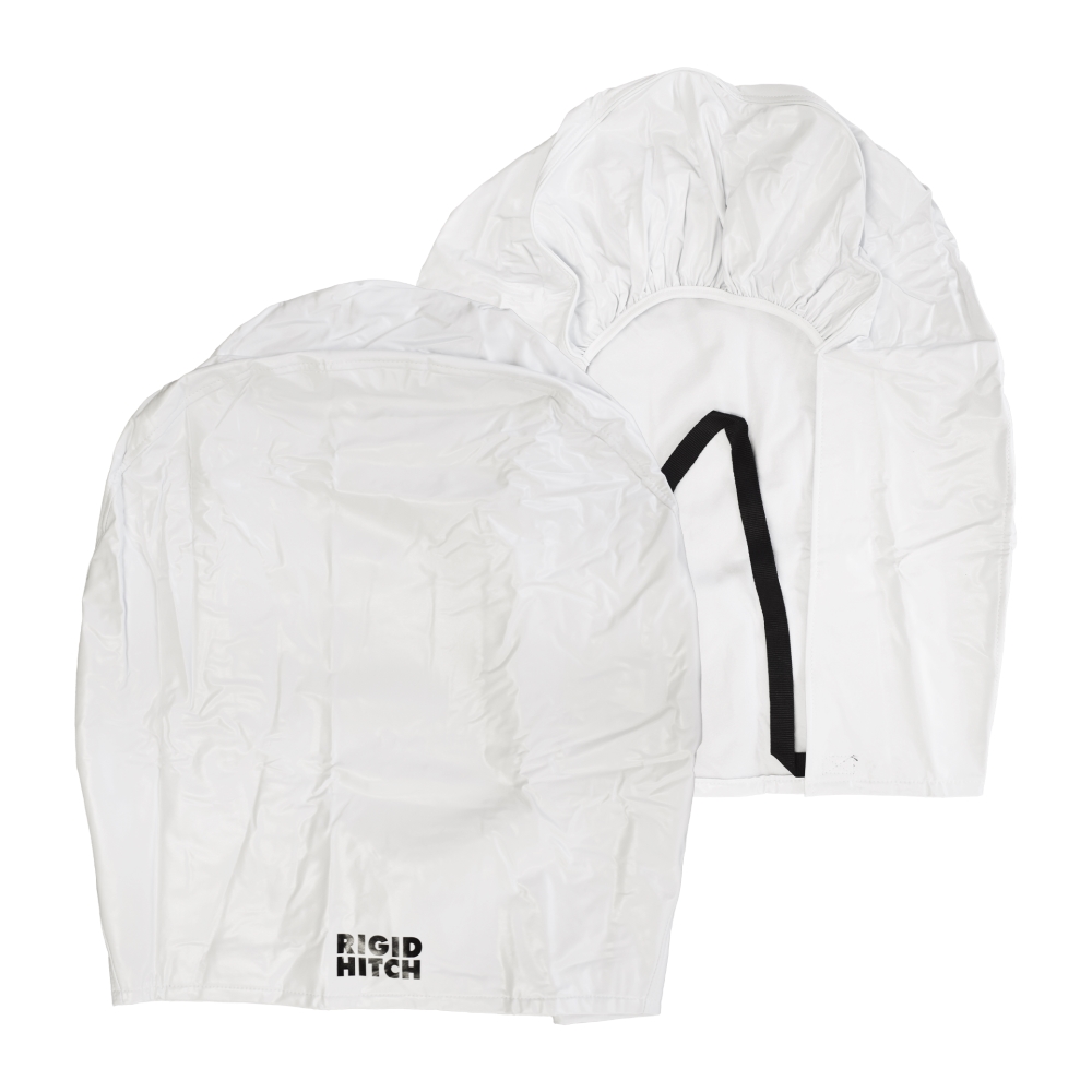 Arctic White RV Tire Covers 33-35" Diameter Tires (Set of 2)